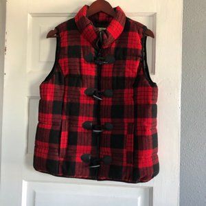 Ruff Hewn Buffalo plaid vest